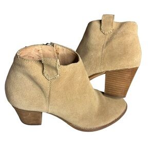 Madewell Billie Boots suede Tan size 6.5
